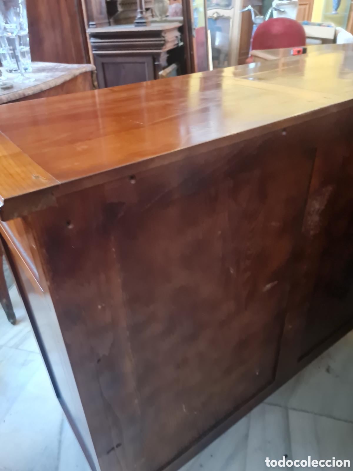 Antig&uuml;edades: Mueble c&oacute;moda en nogal del 50 - Foto 5