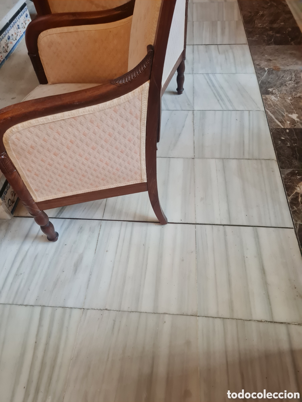 Antig&uuml;edades: Pareja se sillones imperio - Foto 5