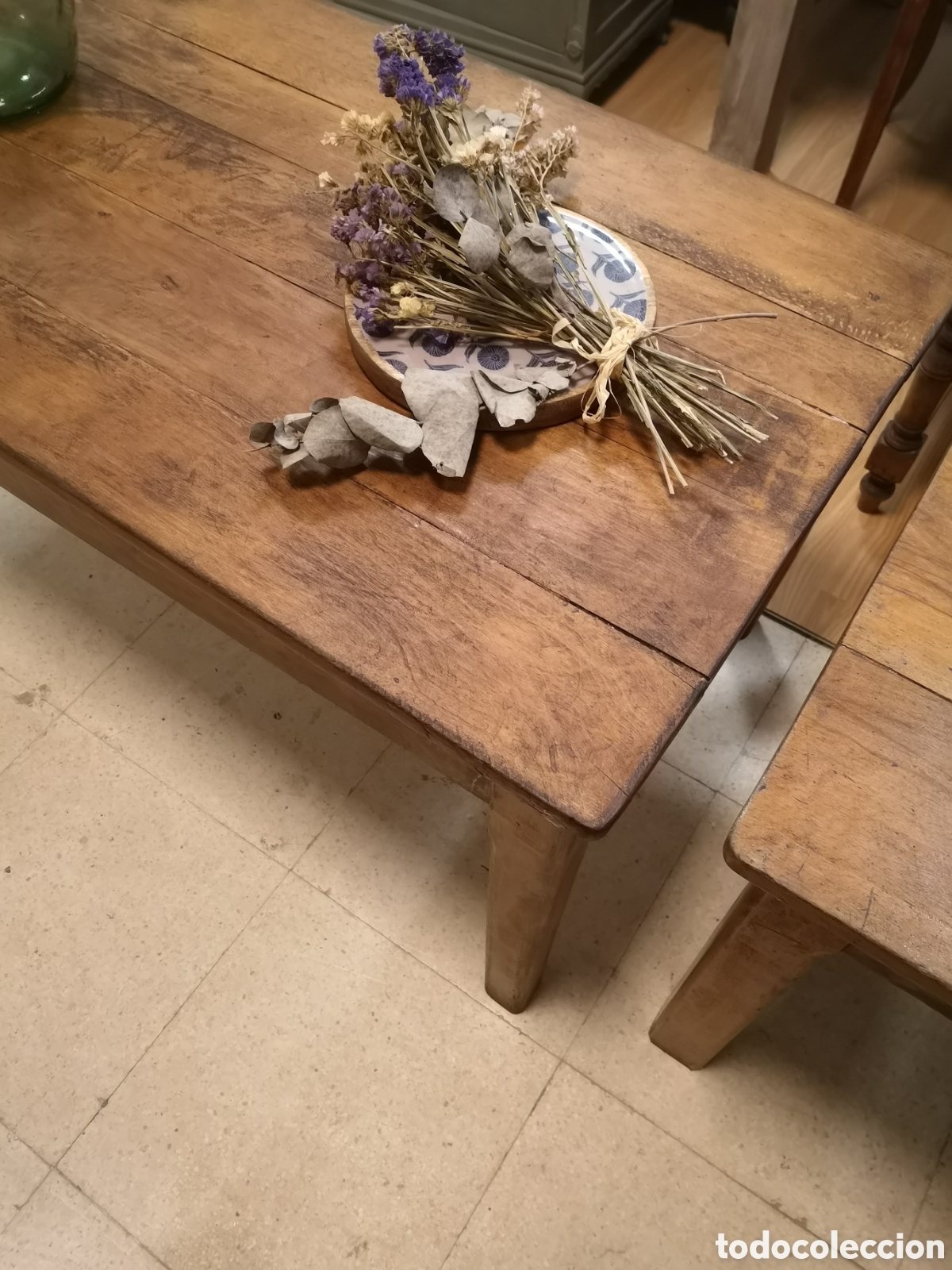 Antig&uuml;edades: Mesa de escuela antigua - Foto 5