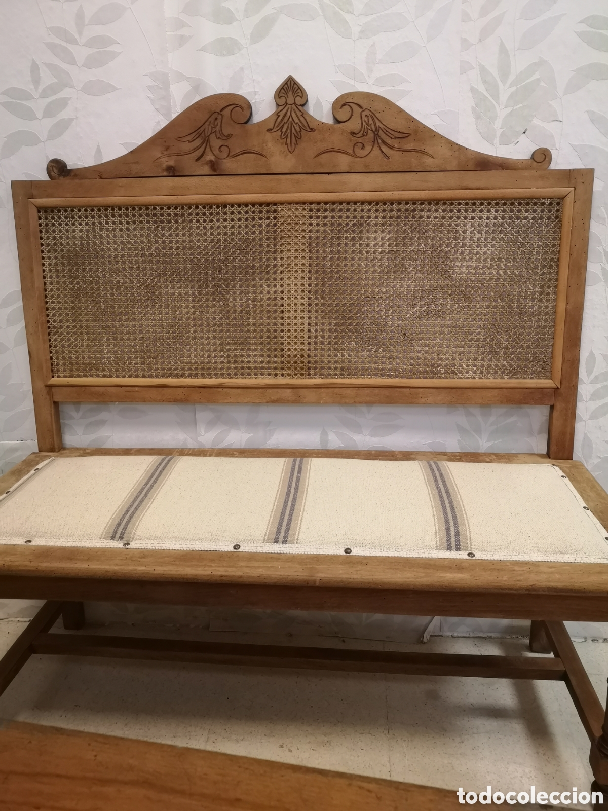 Antig&uuml;edades: Banco de madera antiguo - Foto 3