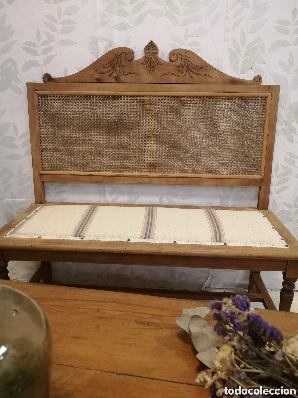 Antig&uuml;edades: Banco de madera antiguo - Foto 4