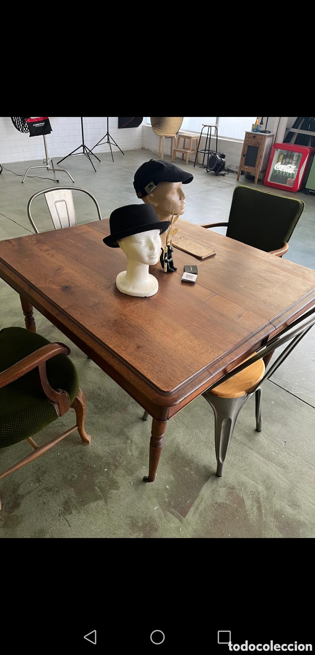 Antig&uuml;edades: Mesa antigua recuperada - Foto 1