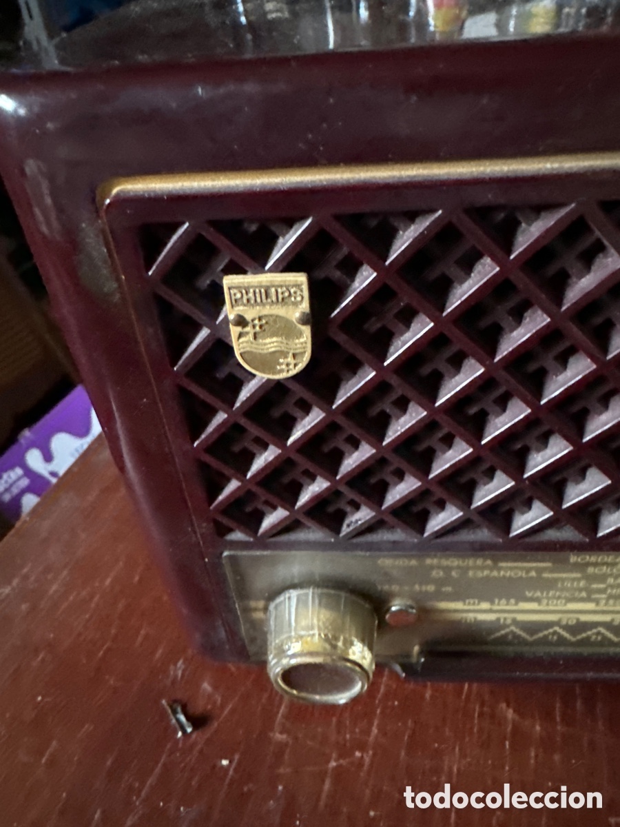 Antig&uuml;edades: Radio Philips de baquelita funcionando - Foto 2