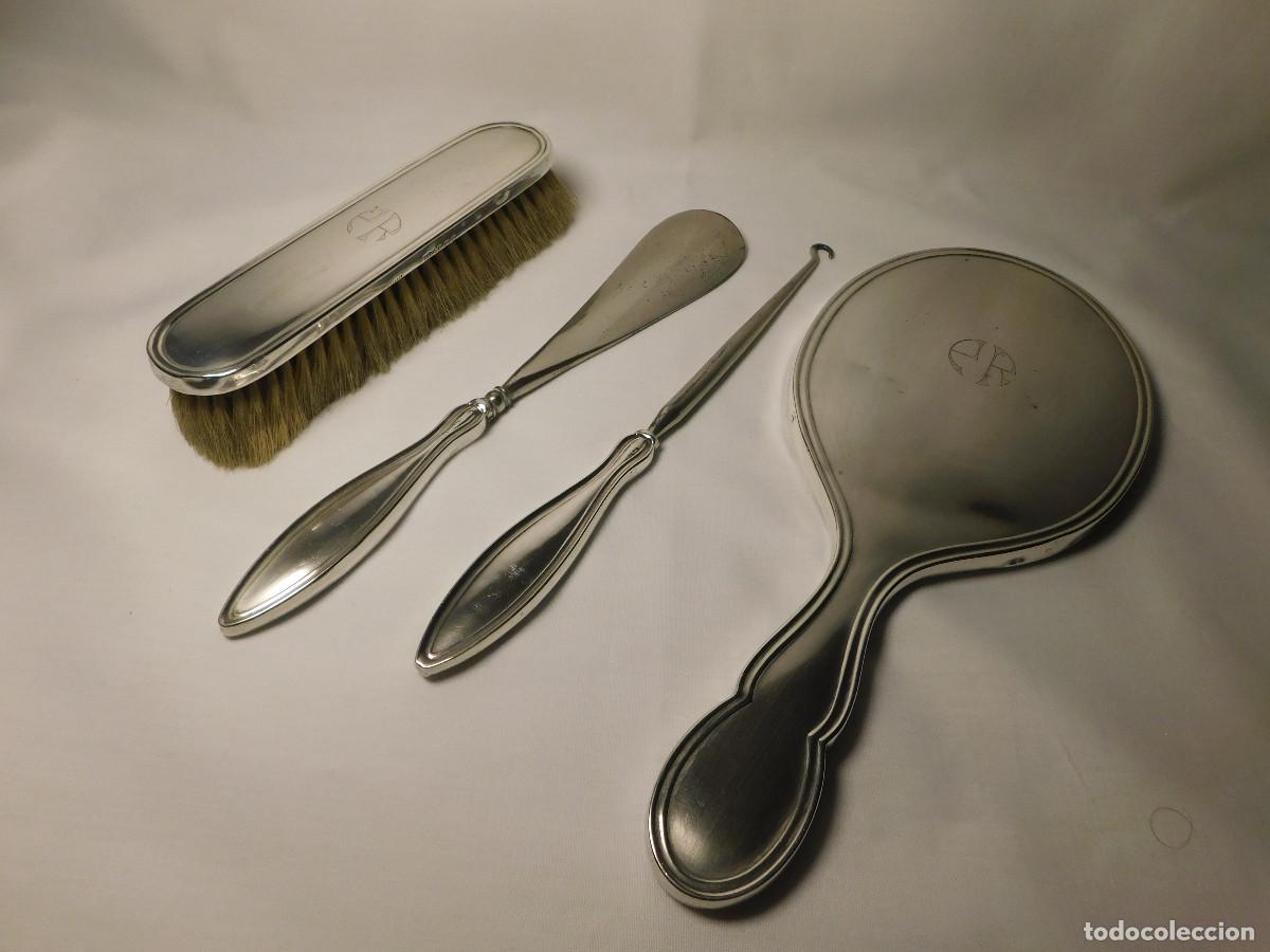 Antig&uuml;edades: Set de plata Inglesa Birmingham para calzado - Foto 2
