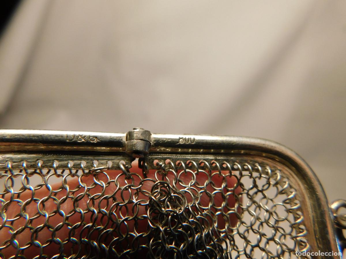Antig&uuml;edades: Monedero de plata .800 - Foto 5