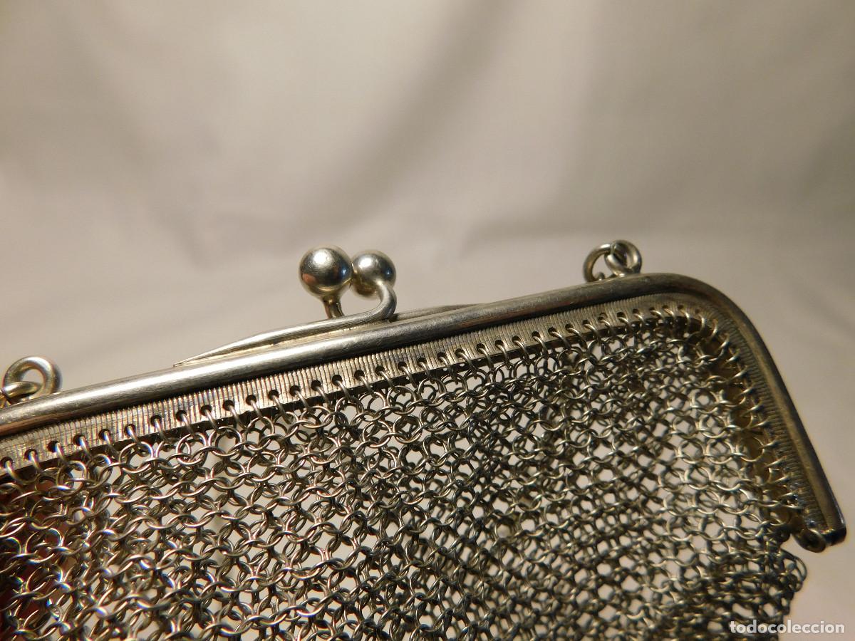 Antig&uuml;edades: Monedero de plata .800 - Foto 6