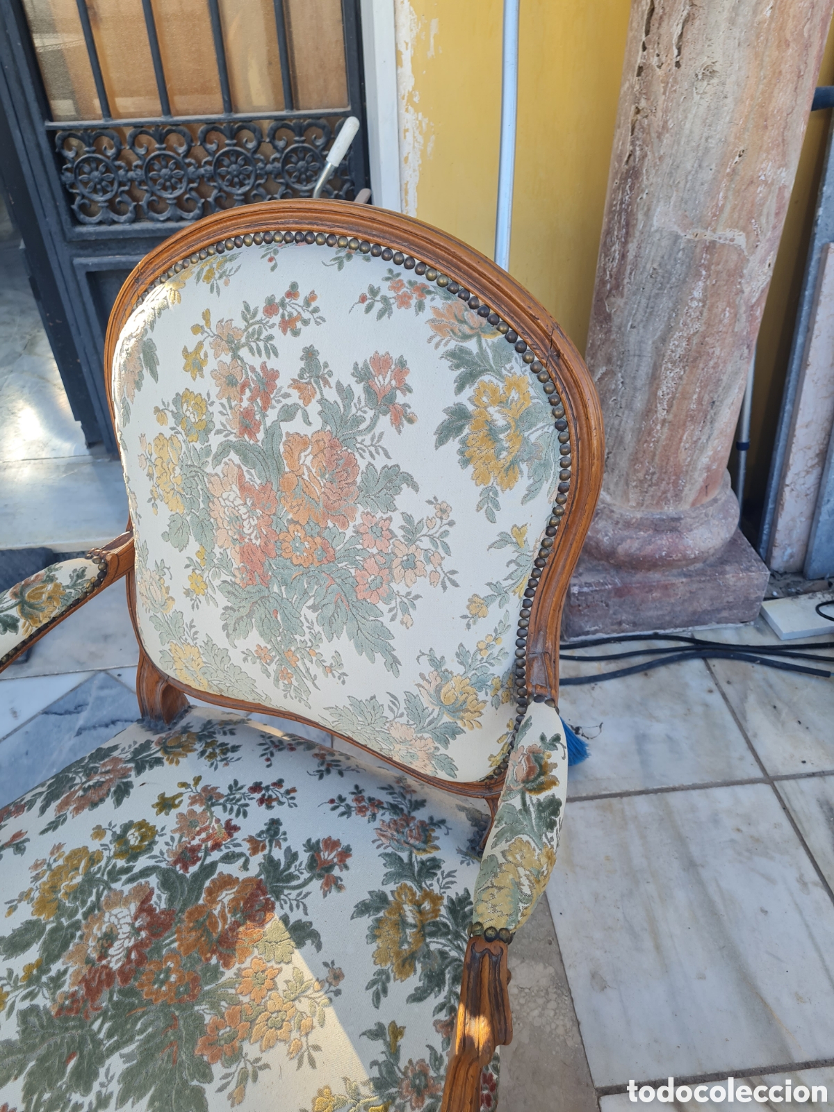 Antig&uuml;edades: Pareja de sillones estilo Luis 15 - Foto 3