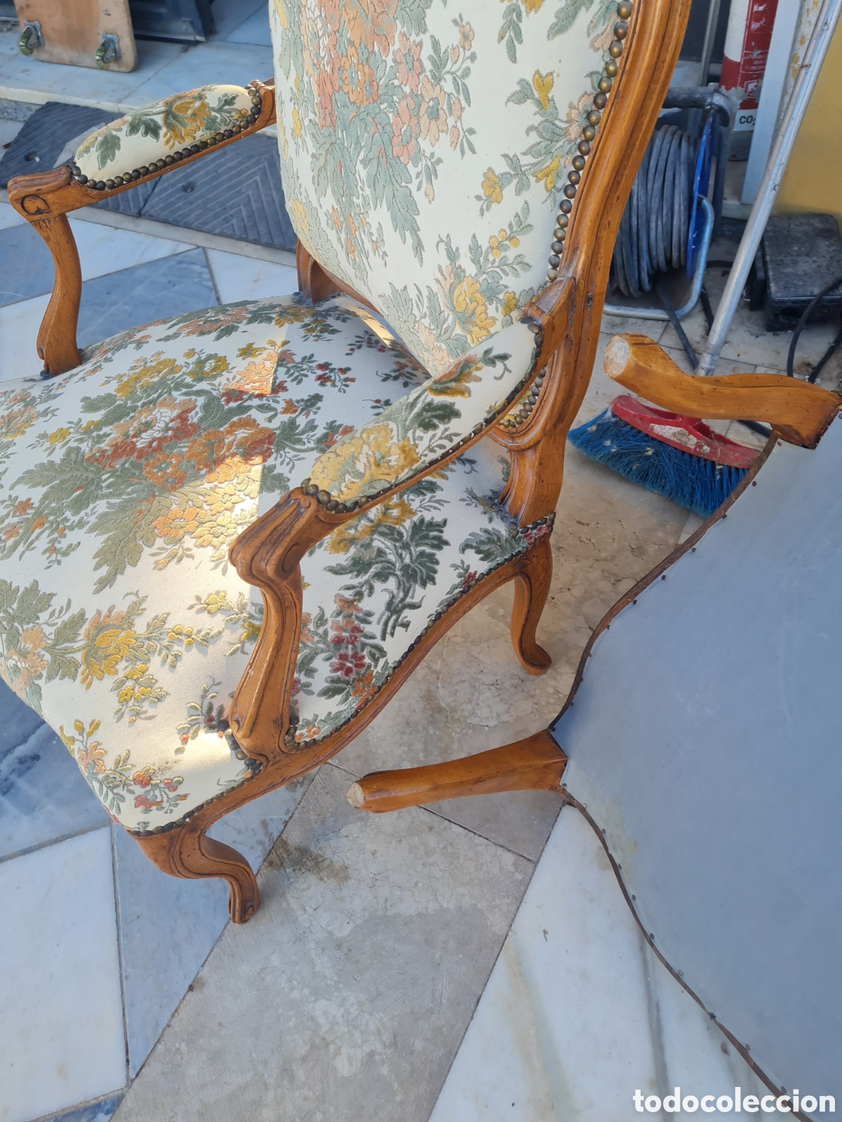 Antig&uuml;edades: Pareja de sillones estilo Luis 15 - Foto 7