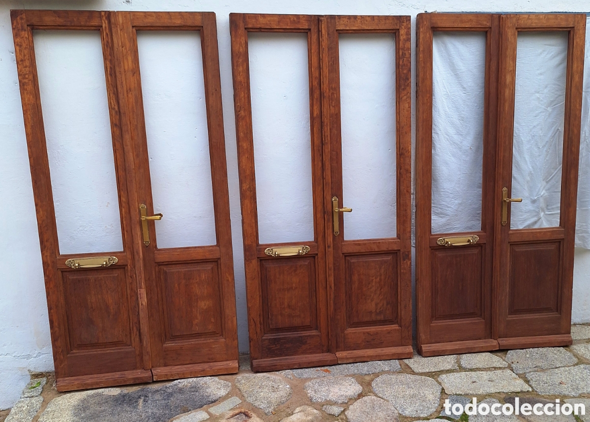 Antig&uuml;edades: Conjunto de puertas macizas - Foto 2