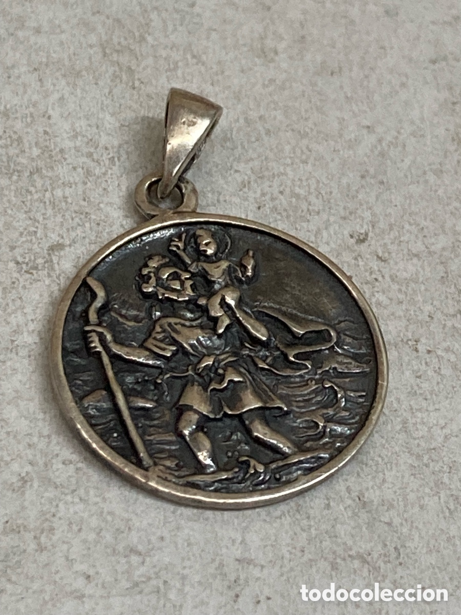 Antig&uuml;edades: Medalla de plata religiosa C326 - Foto 1