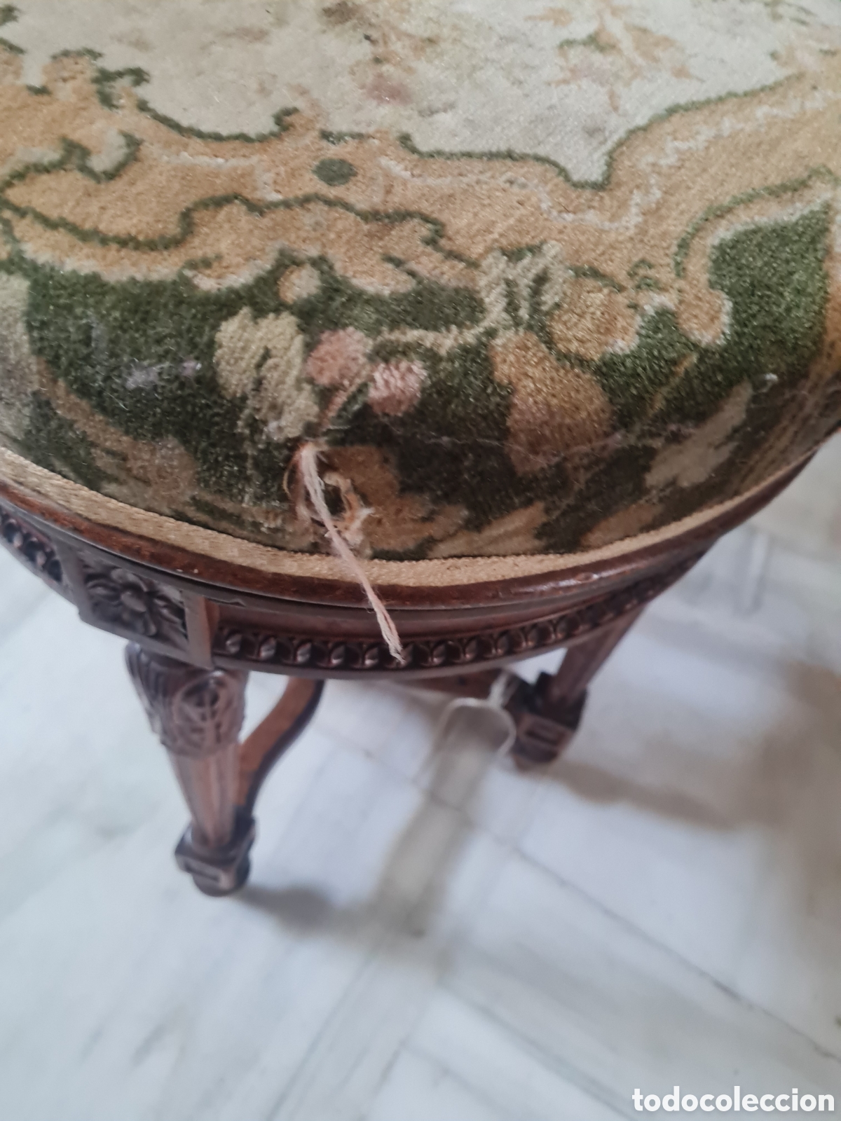 Antig&uuml;edades: Taburete de piano del 1900 - Foto 4