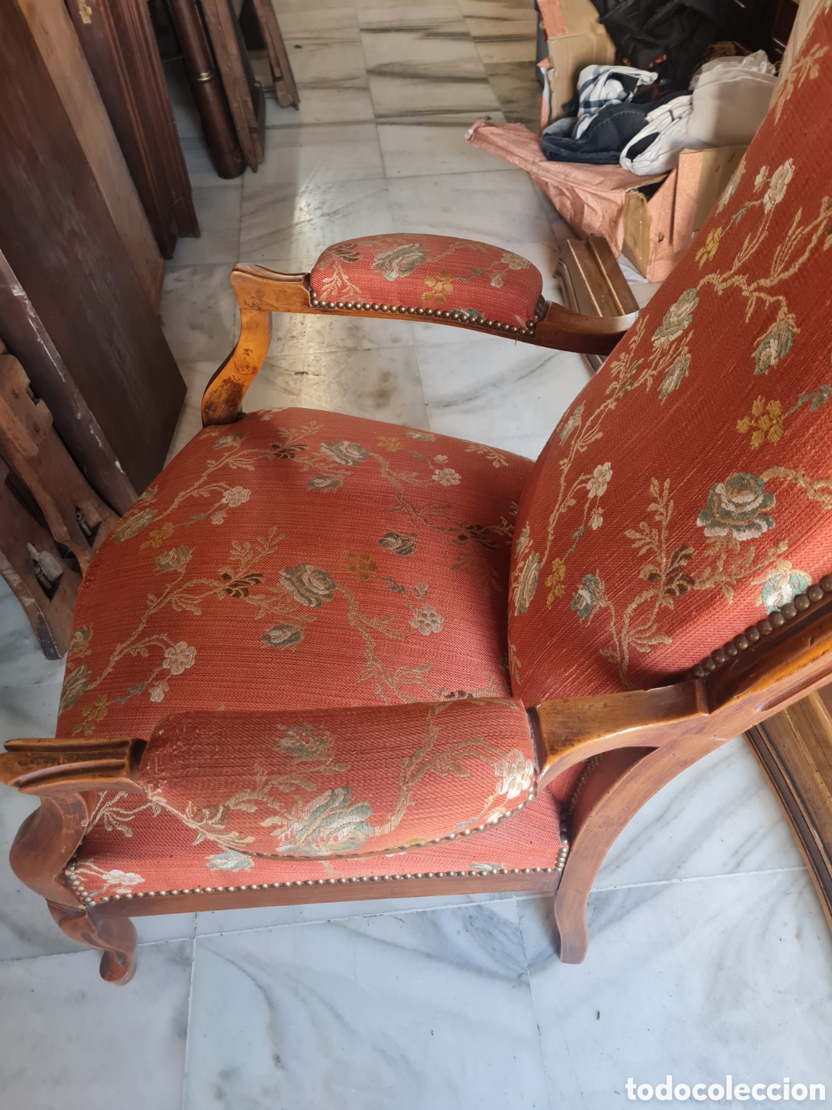Antig&uuml;edades: Sill&oacute;n berberechos franc&eacute;s del 1900 - Foto 6