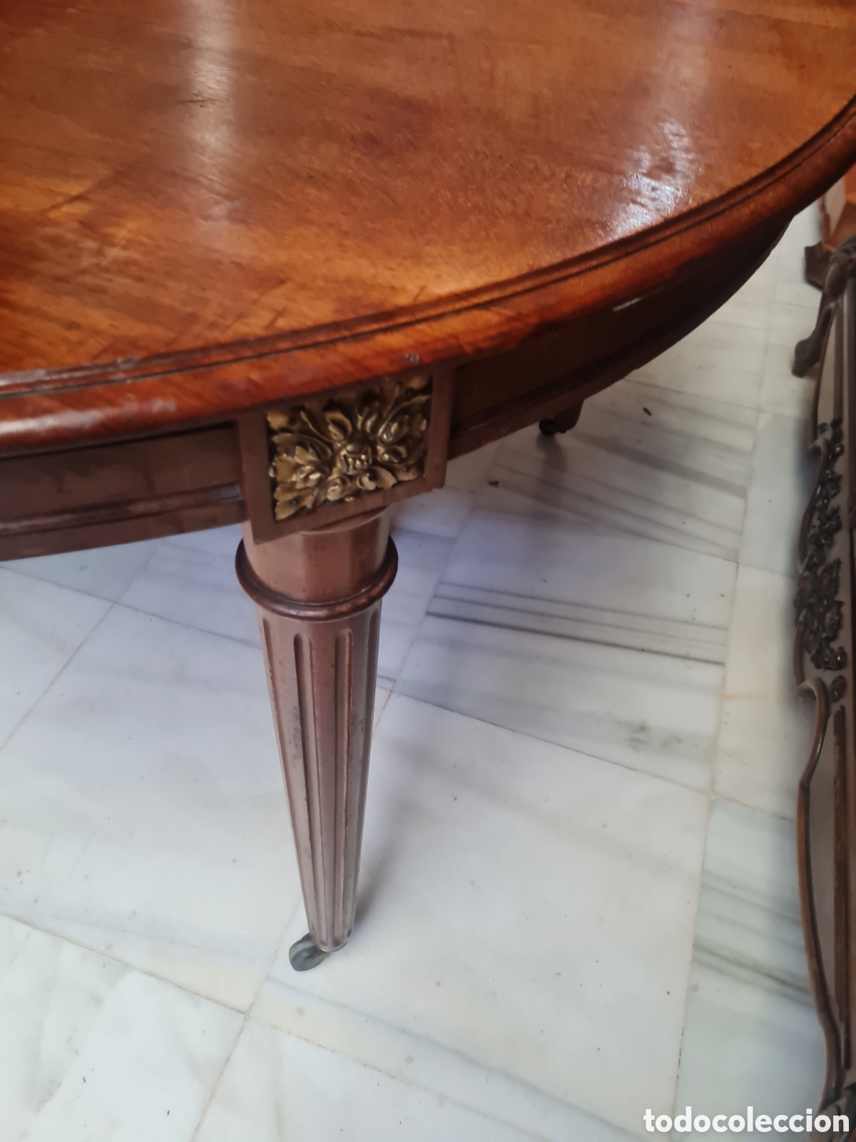 Antig&uuml;edades: Mesa Luis 16 en nogal - Foto 5