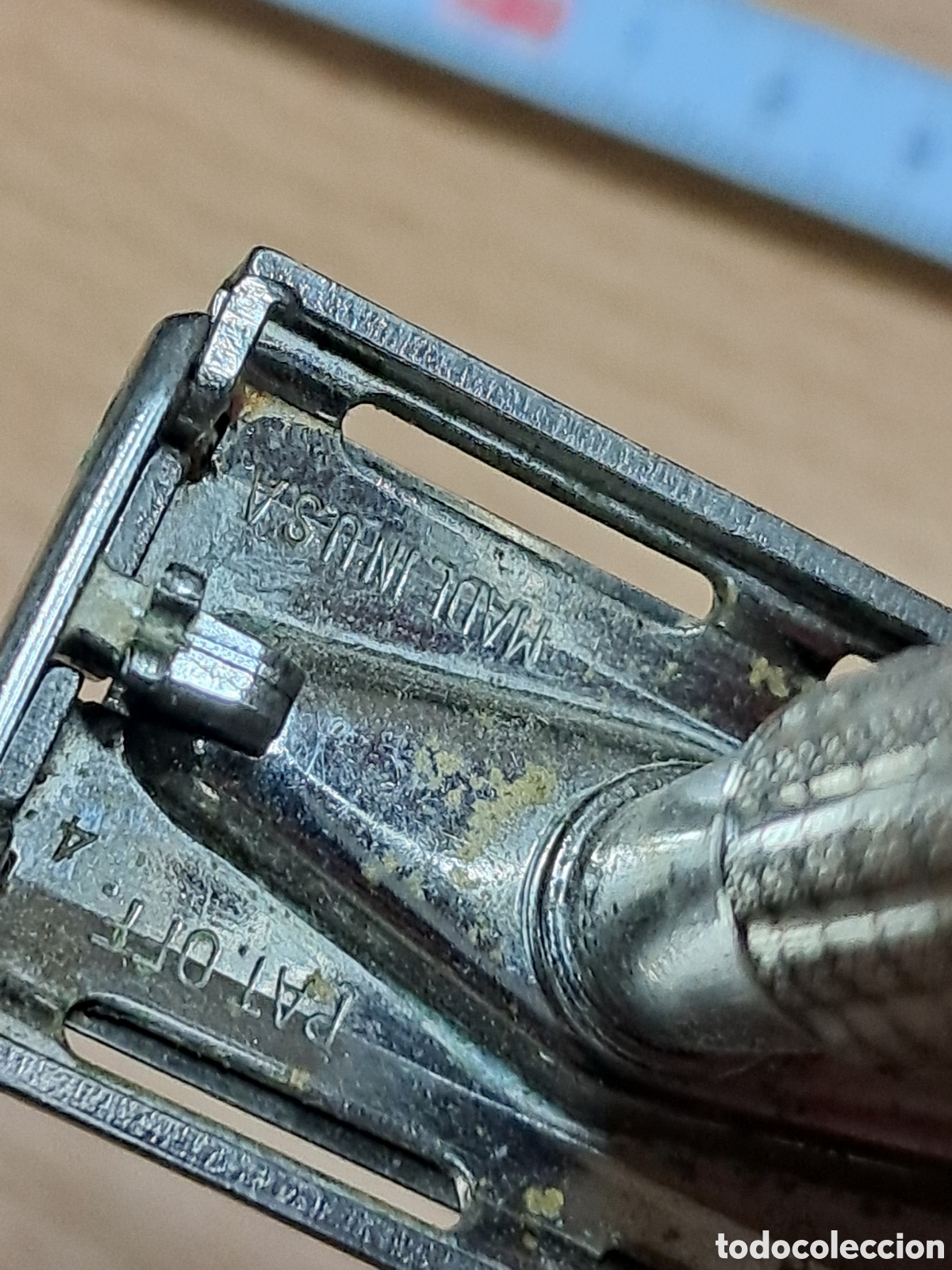Antig&uuml;edades: Maquina afeitar afeitadora gillette regulable - Foto 3