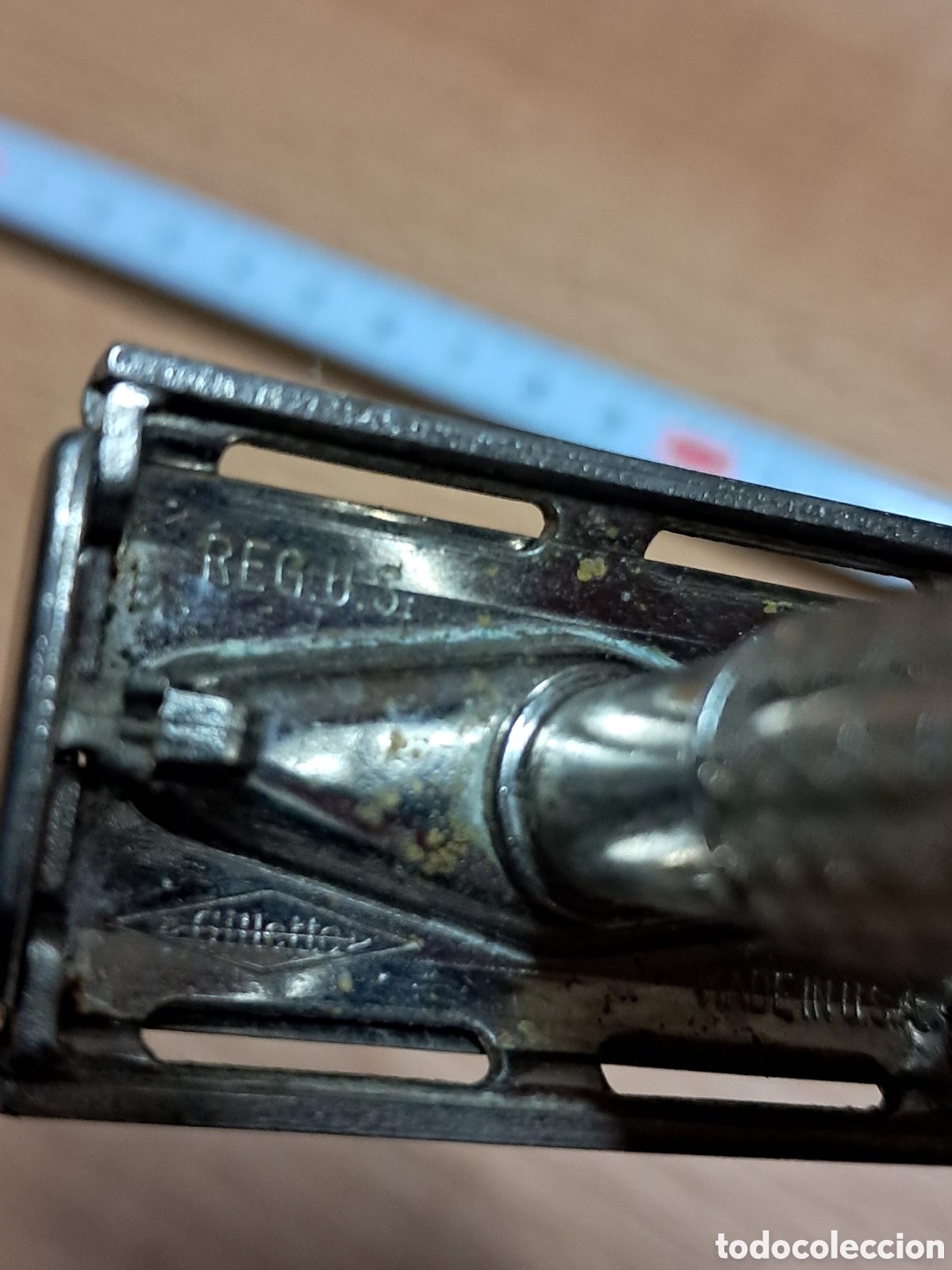 Antig&uuml;edades: Maquina afeitar afeitadora gillette regulable - Foto 4