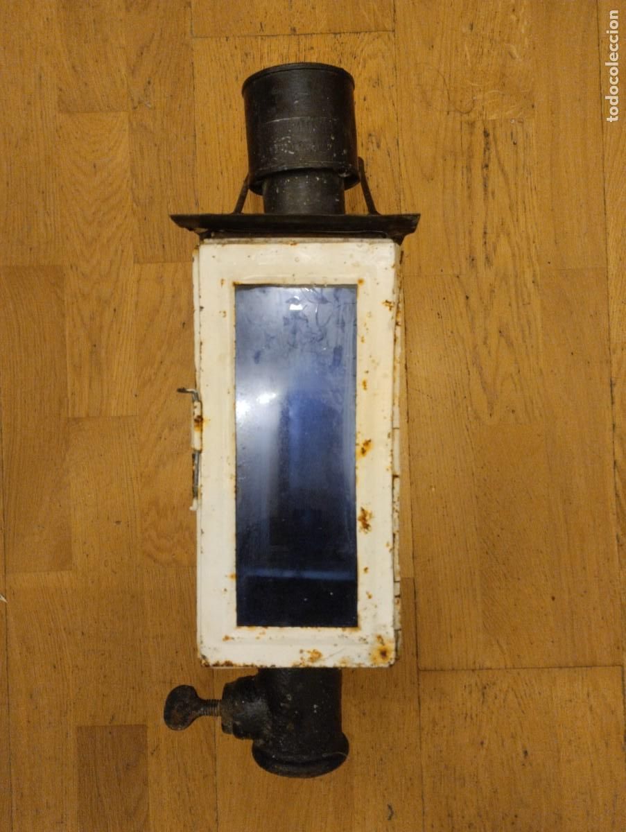 Antig&uuml;edades: Farol Renfe grande antiguo - Foto 7