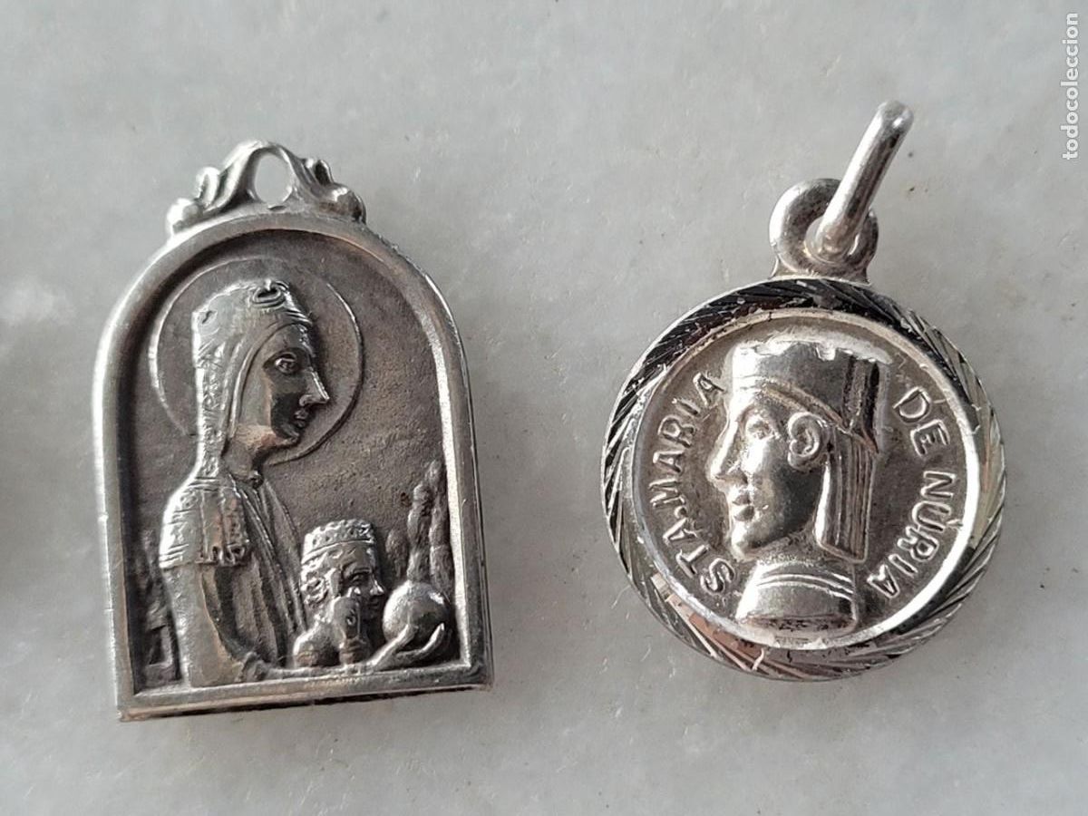 Antig&uuml;edades: 7 MEDALLITAS PLATEADAS RELIGIOSAS - Foto 2