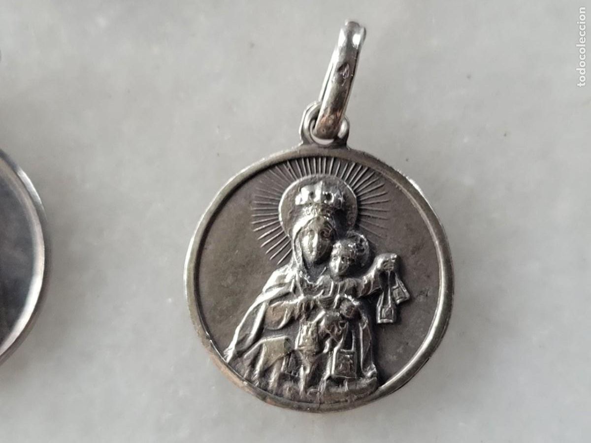Antig&uuml;edades: 7 MEDALLITAS PLATEADAS RELIGIOSAS - Foto 4