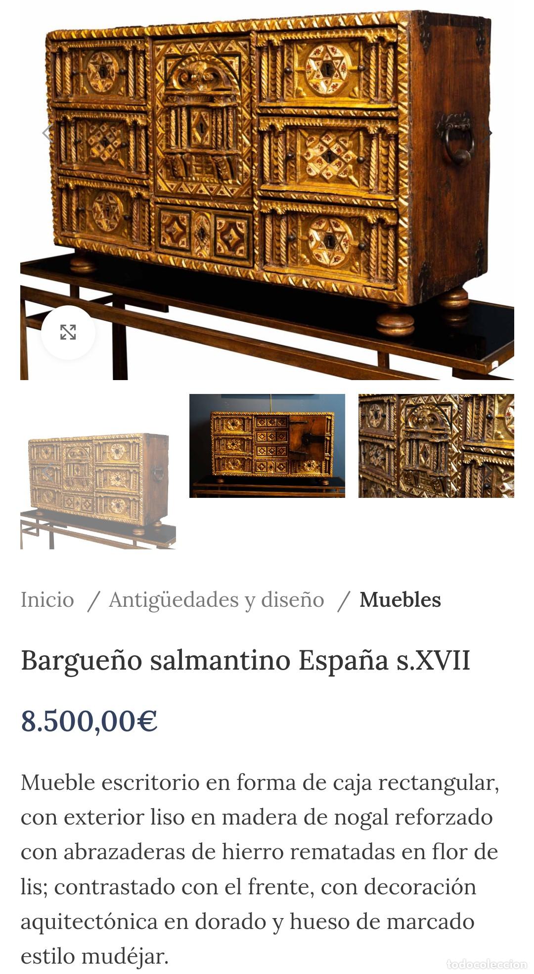 Antig&uuml;edades: Bargue&ntilde;o mud&eacute;jar del S . XVII - Foto 27