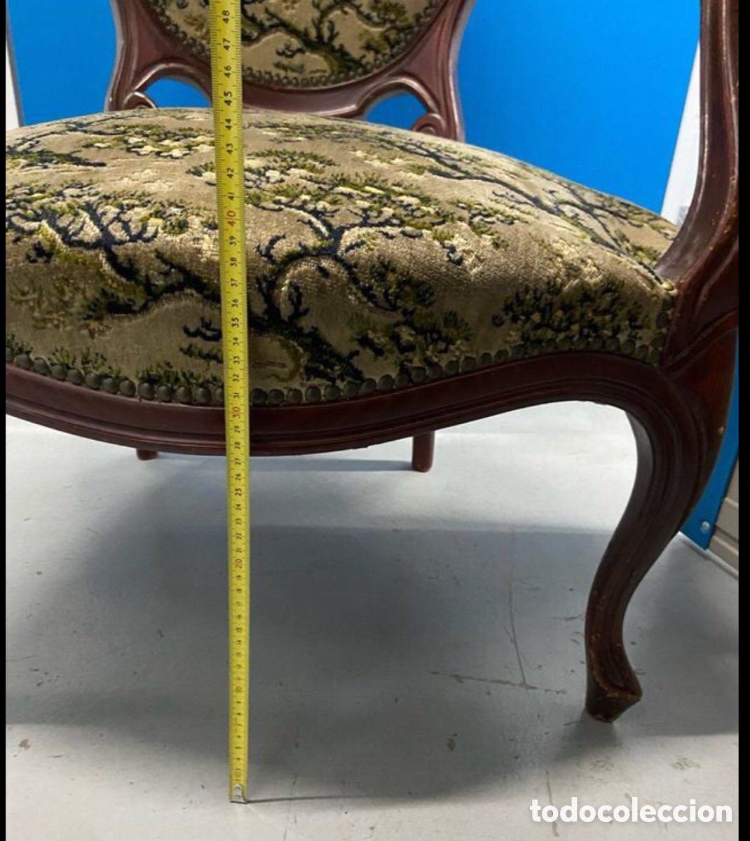 Antig&uuml;edades: Sill&oacute;n estilo isabelino. - Foto 7