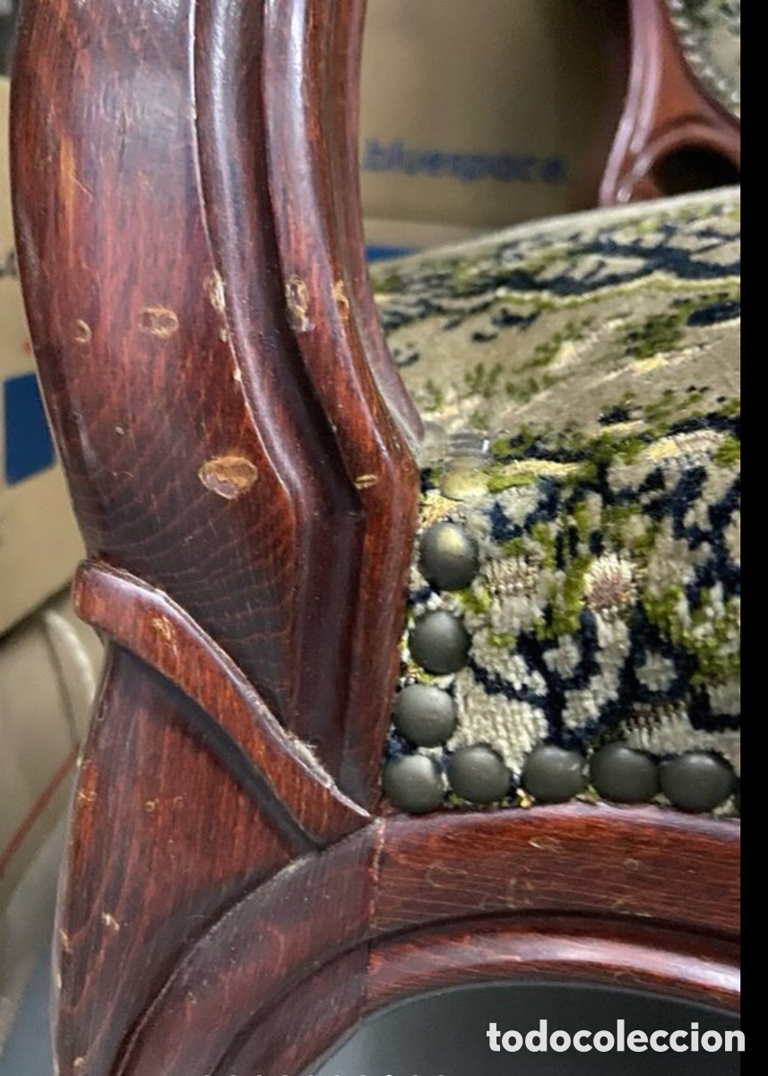 Antig&uuml;edades: Sill&oacute;n estilo isabelino. - Foto 8