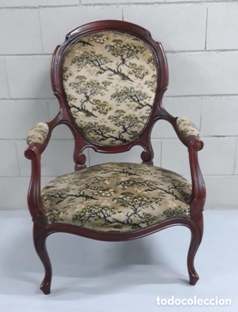 Antig&uuml;edades: Sill&oacute;n estilo isabelino. - Foto 1