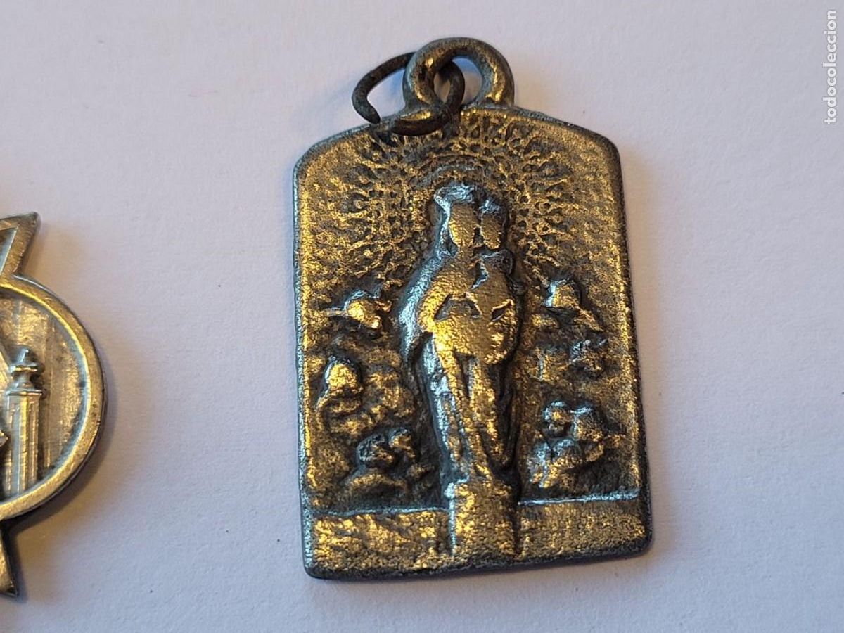 Antig&uuml;edades: 10 MEDALLAS RELIGIOSAS DE PLATA - Foto 5