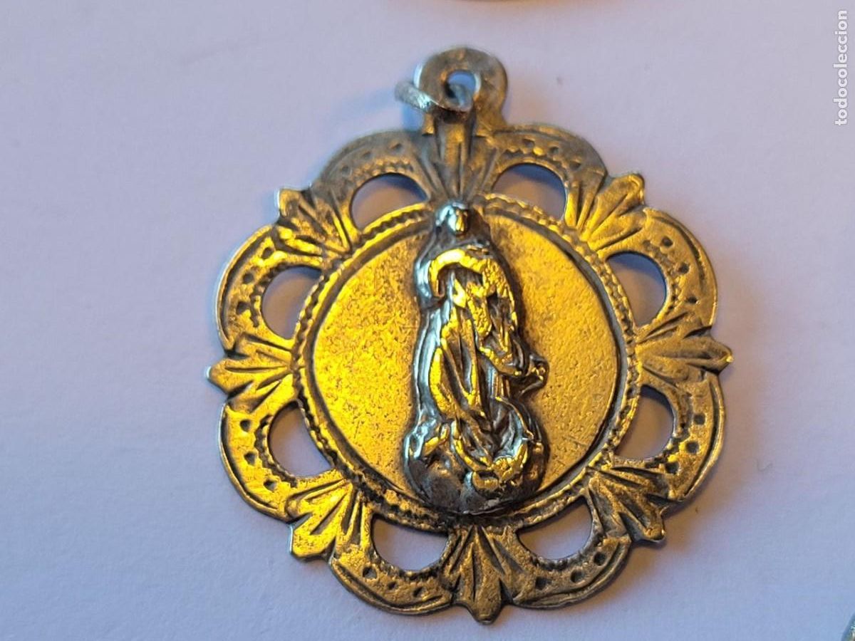 Antig&uuml;edades: 10 MEDALLAS RELIGIOSAS DE PLATA - Foto 6