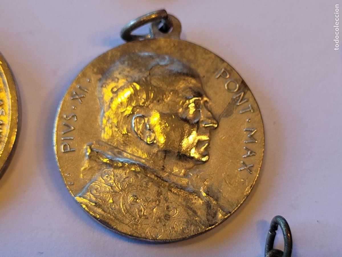 Antig&uuml;edades: 10 MEDALLAS RELIGIOSAS DE PLATA - Foto 8