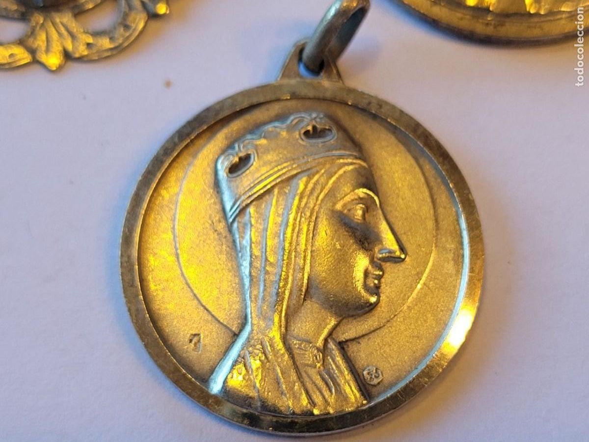 Antig&uuml;edades: 10 MEDALLAS RELIGIOSAS DE PLATA - Foto 10