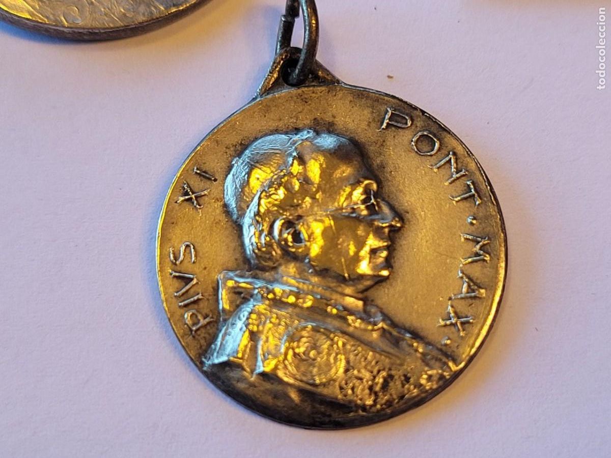 Antig&uuml;edades: 10 MEDALLAS RELIGIOSAS DE PLATA - Foto 11