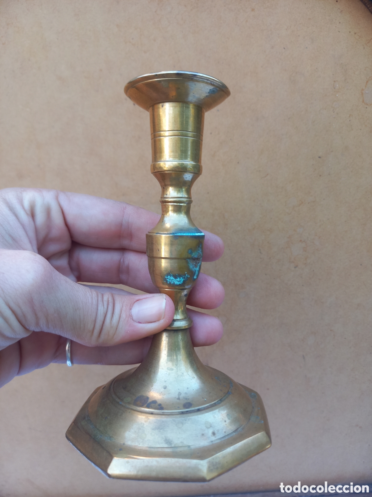 Antig&uuml;edades: Candelabro candelabros de bronce antiguos - Foto 4