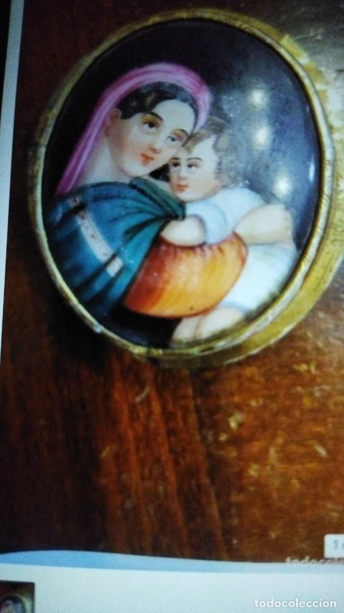 Antig&uuml;edades: Broche siglo XIX 6cmx5cm. - Foto 2