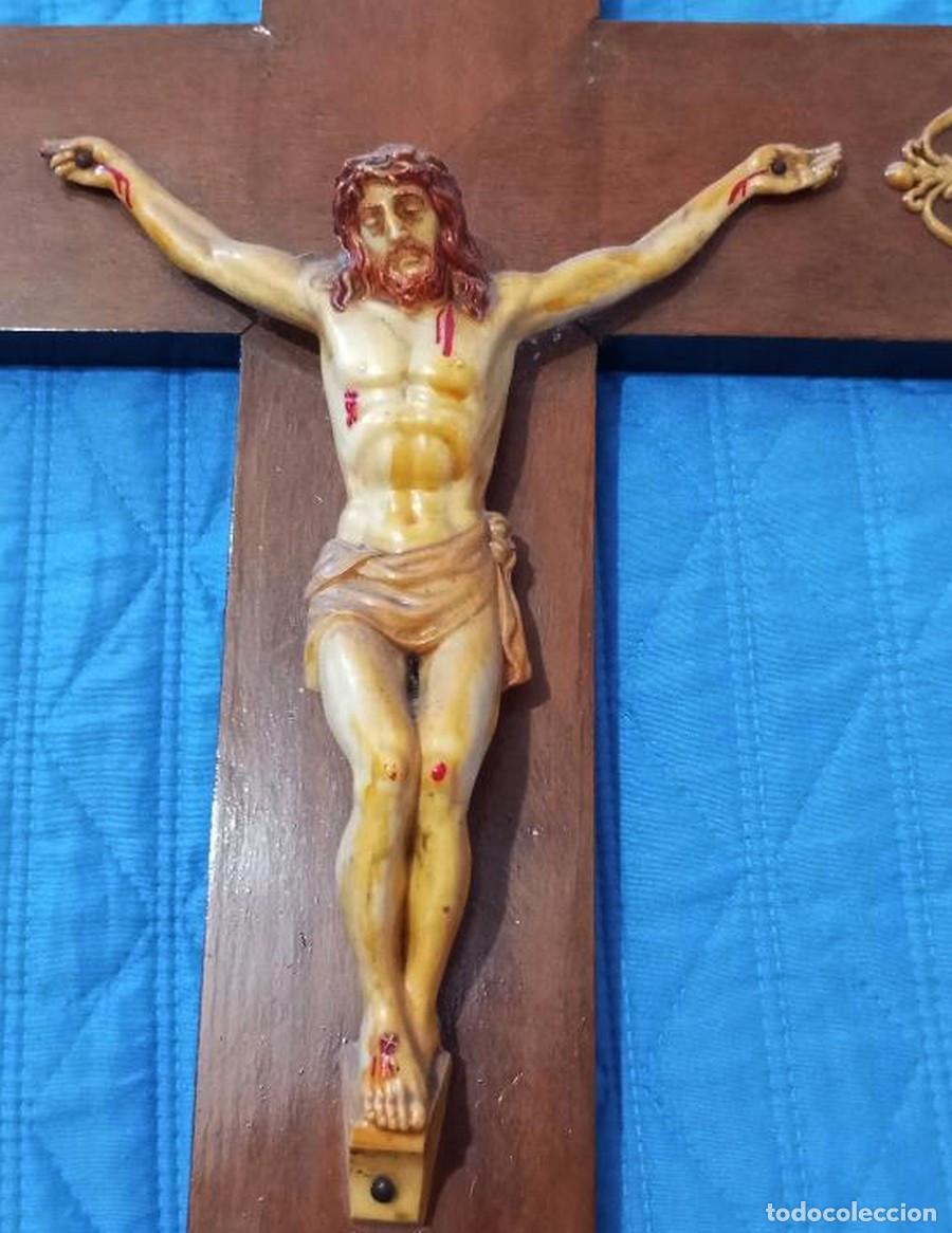 Antig&uuml;edades: CRISTO CRUCIFICADO ANTIGUO 1940 - Foto 2