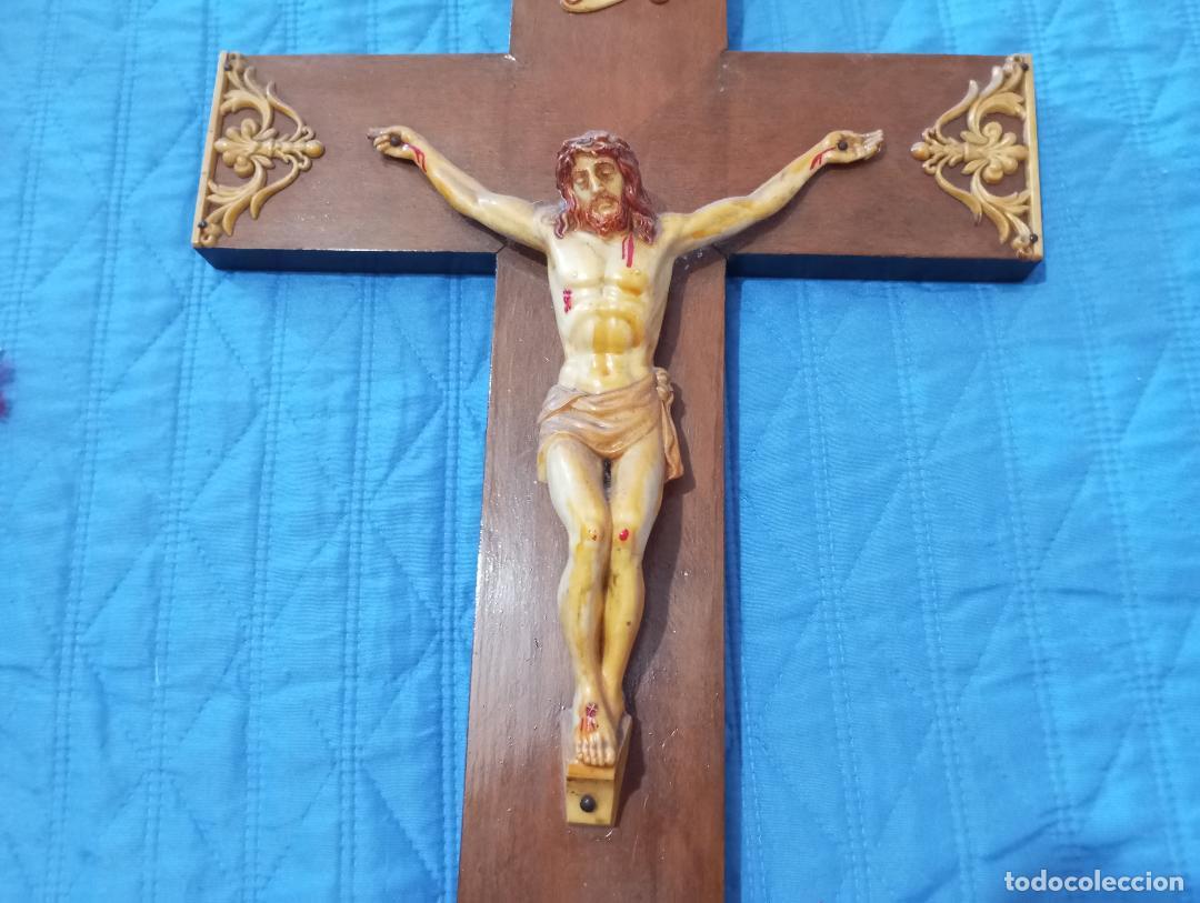Antig&uuml;edades: CRISTO CRUCIFICADO ANTIGUO 1940 - Foto 3