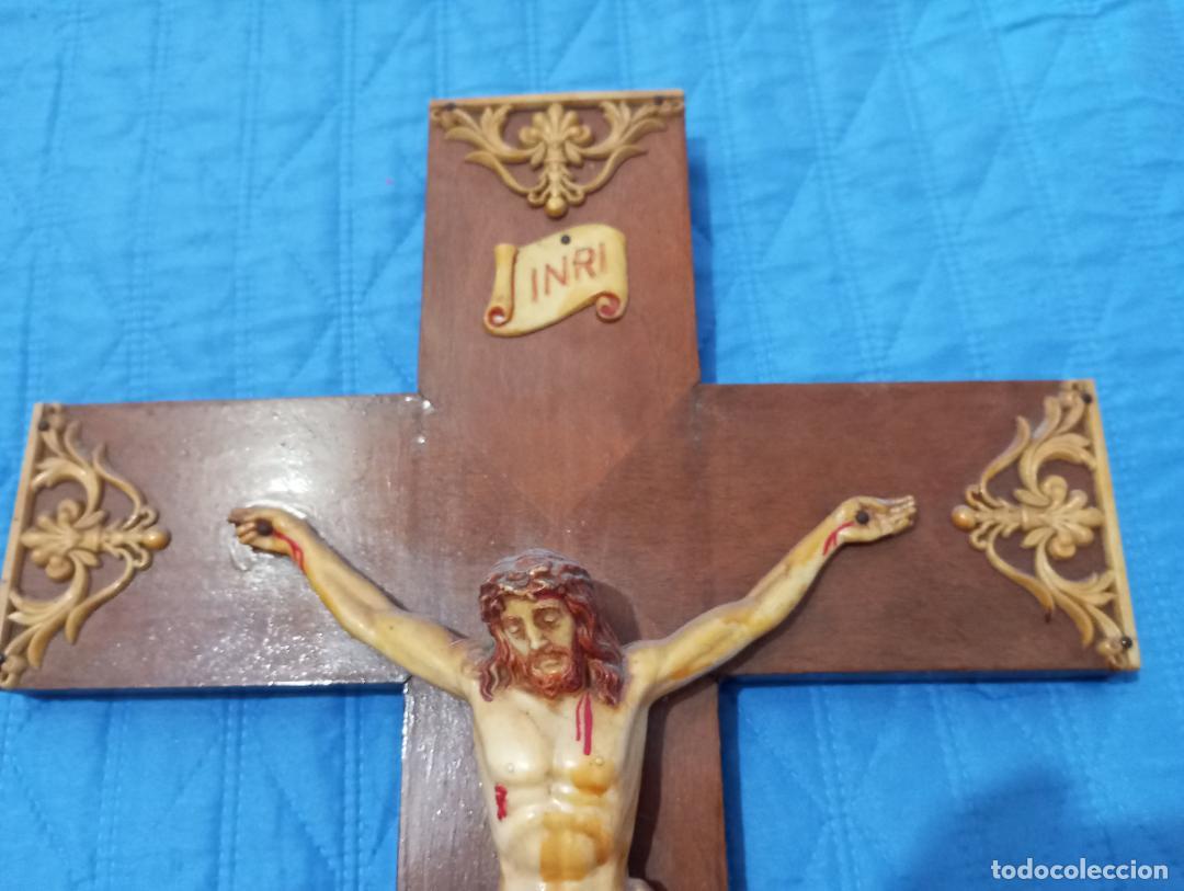 Antig&uuml;edades: CRISTO CRUCIFICADO ANTIGUO 1940 - Foto 5