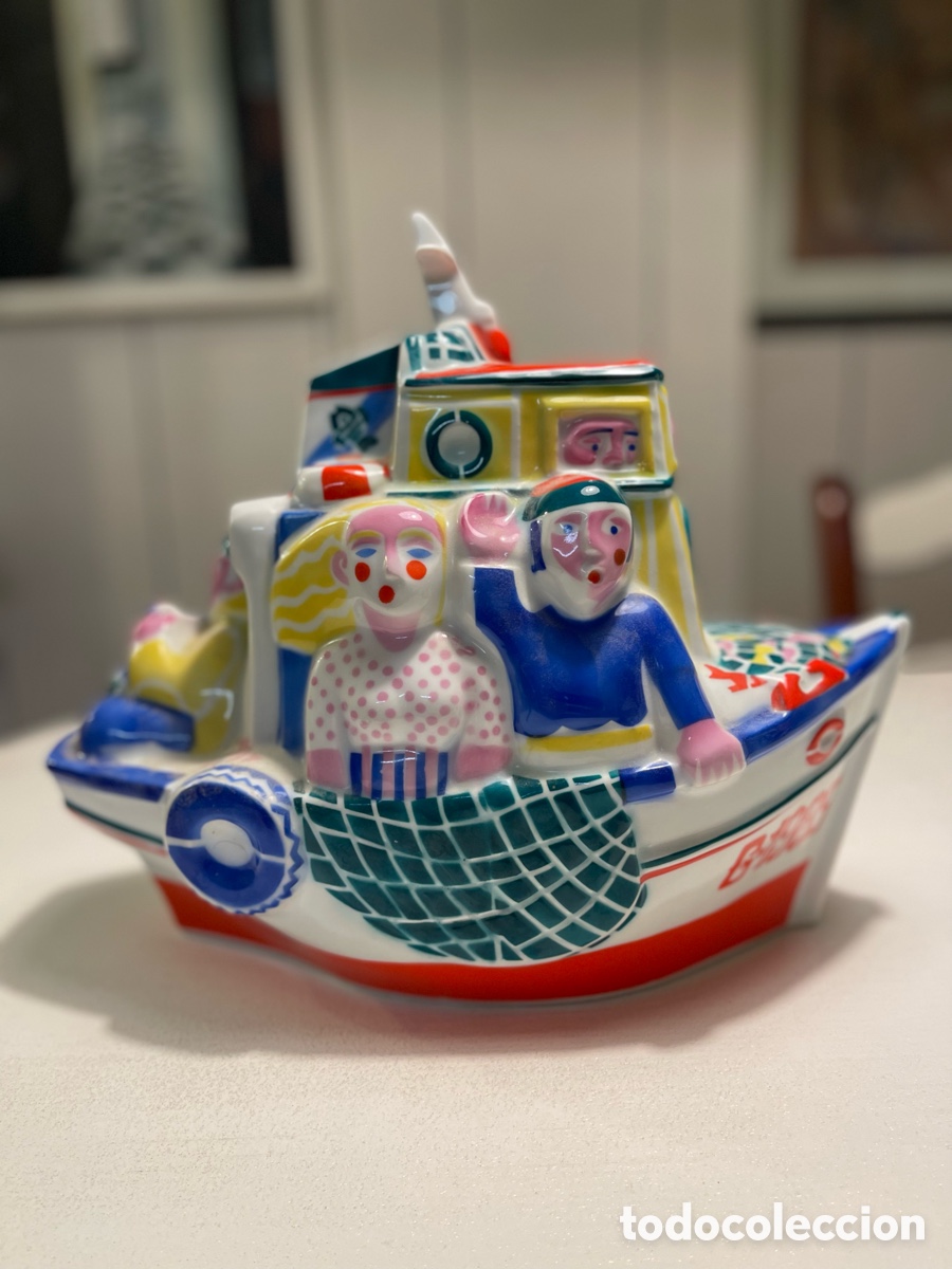 Antig&uuml;edades: Sargadelos barco Ardora numerado - Foto 1