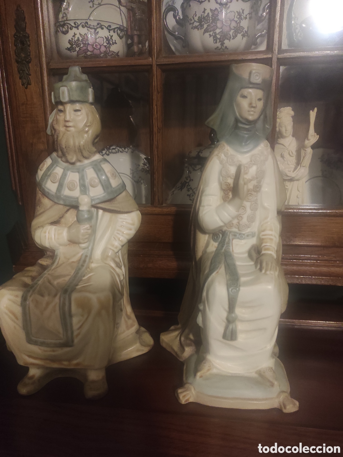 Antig&uuml;edades: Lladro.Pareja de reyes g&oacute;ticos - Foto 1