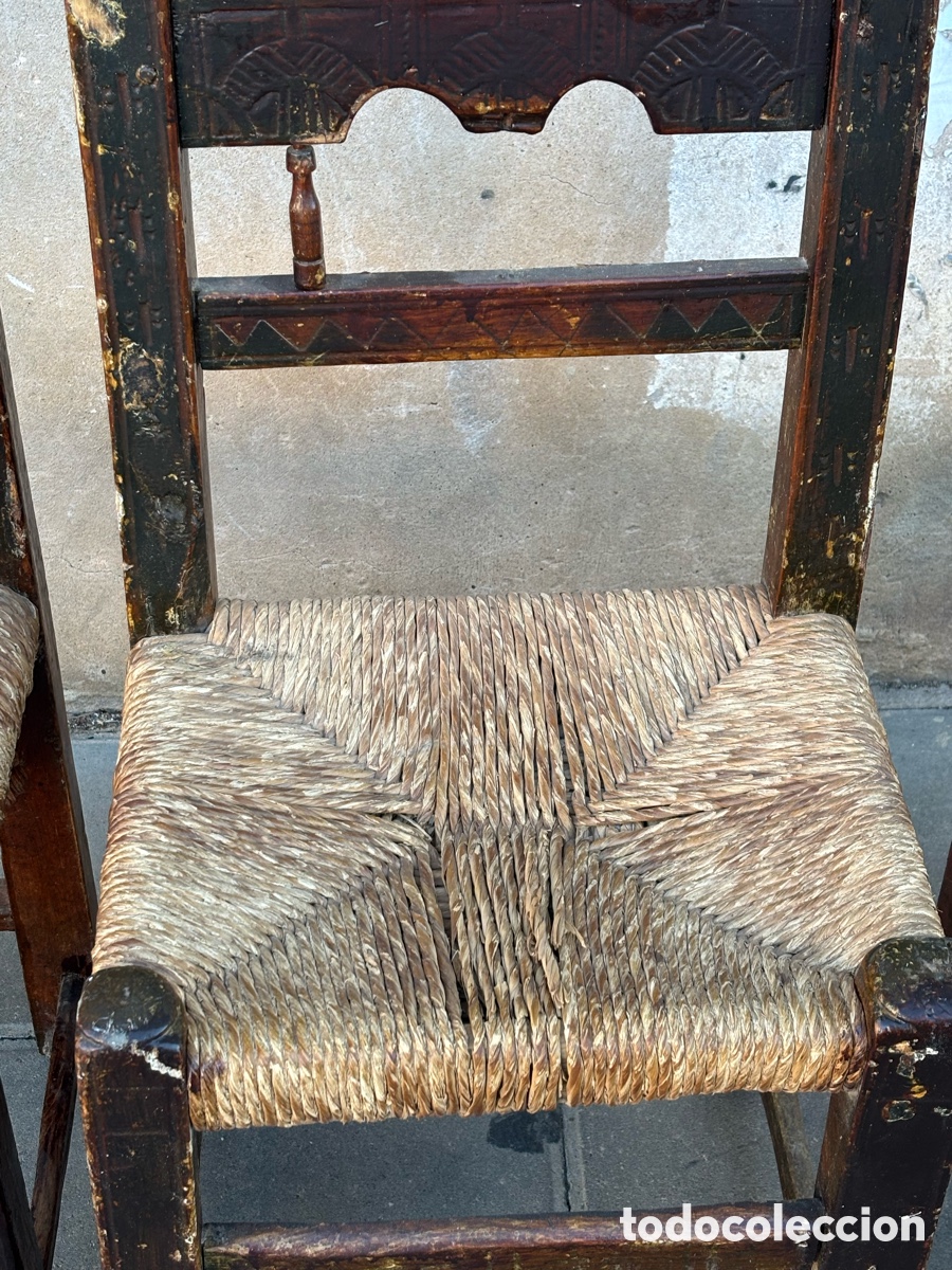 Antig&uuml;edades: Sillas aragonesas caserio - Foto 6