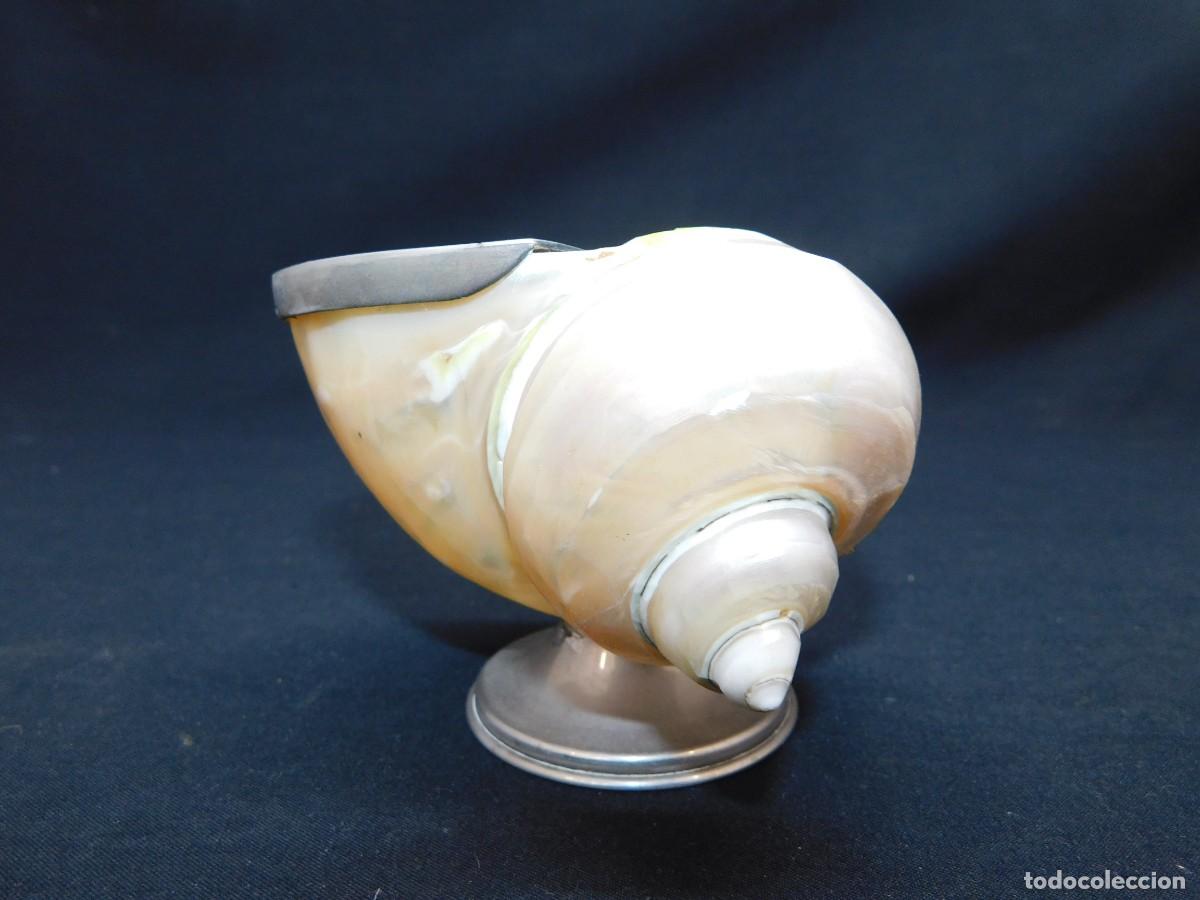 Antig&uuml;edades: CARACOLA CON ADORNOS DE PLATA - Foto 3