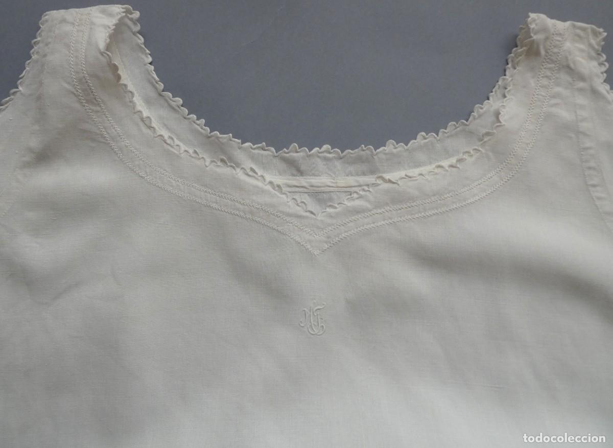 Antig&uuml;edades: ANTIGUO CAMIS&Oacute;N DE LINO S.XIX - Foto 3