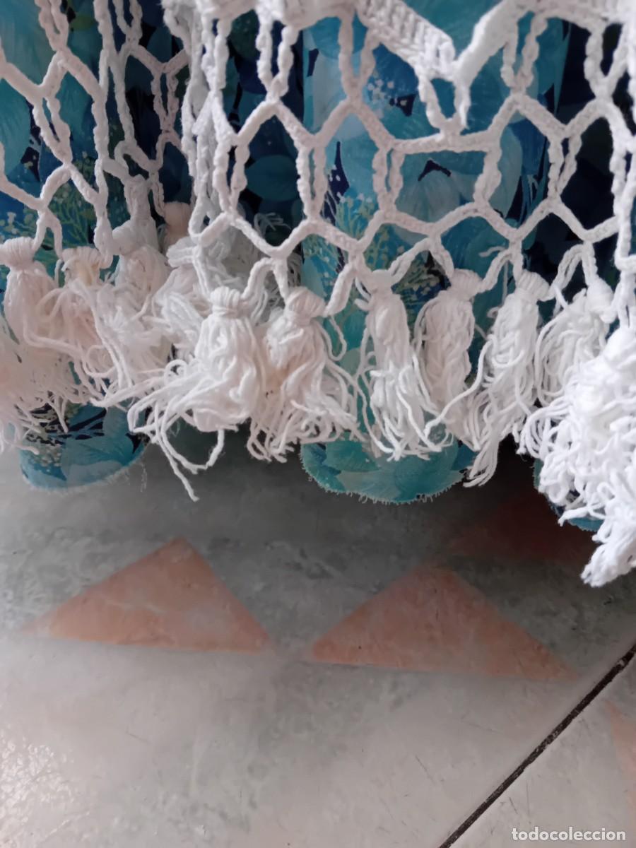 Antig&uuml;edades: Mantel blanco de ganchillo d&eacute;cada de los 60 - Foto 4