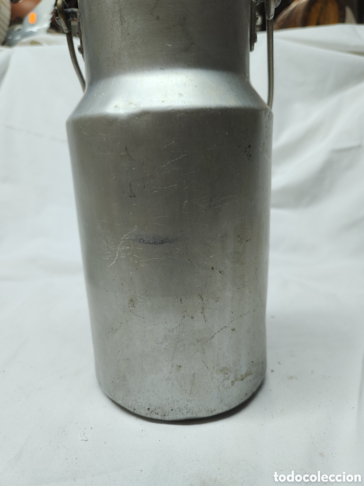 Antig&uuml;edades: ANTIGUA LECHERA DE ALUMINIO 2 LITROS. - Foto 3