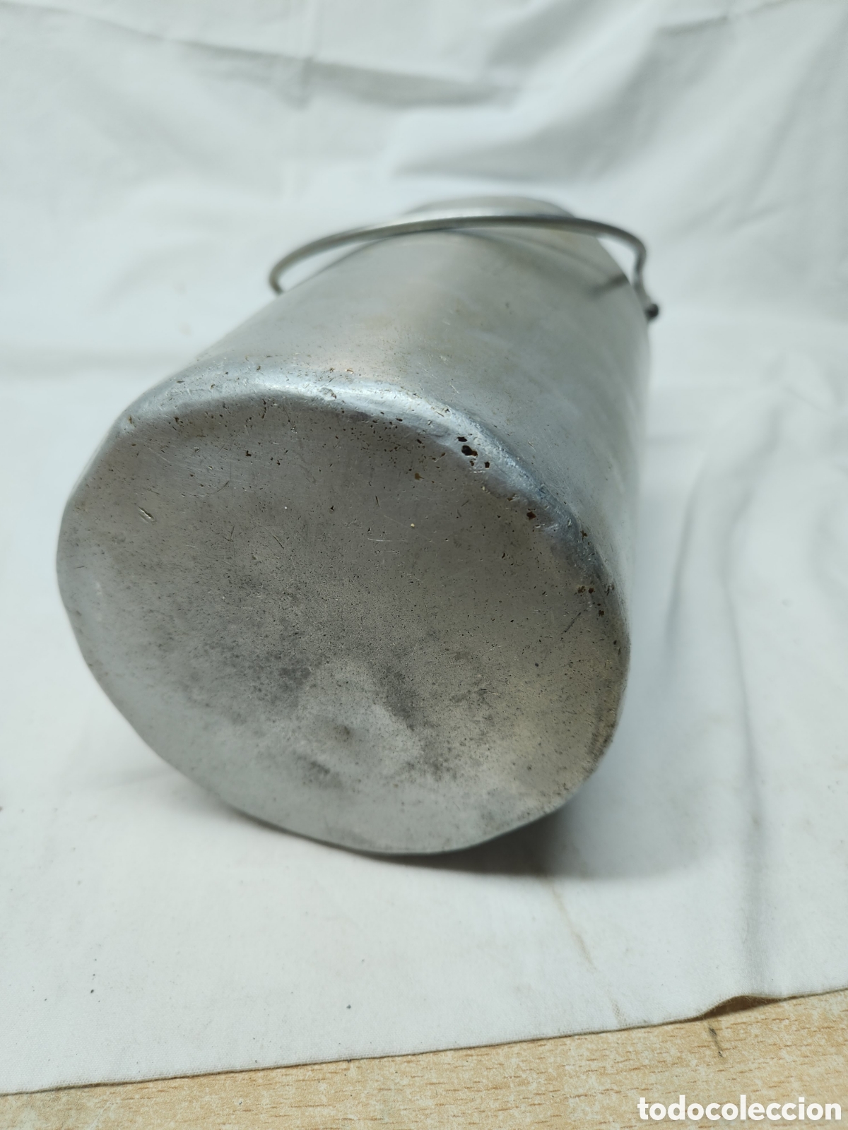 Antig&uuml;edades: ANTIGUA LECHERA DE ALUMINIO 2 LITROS. - Foto 4