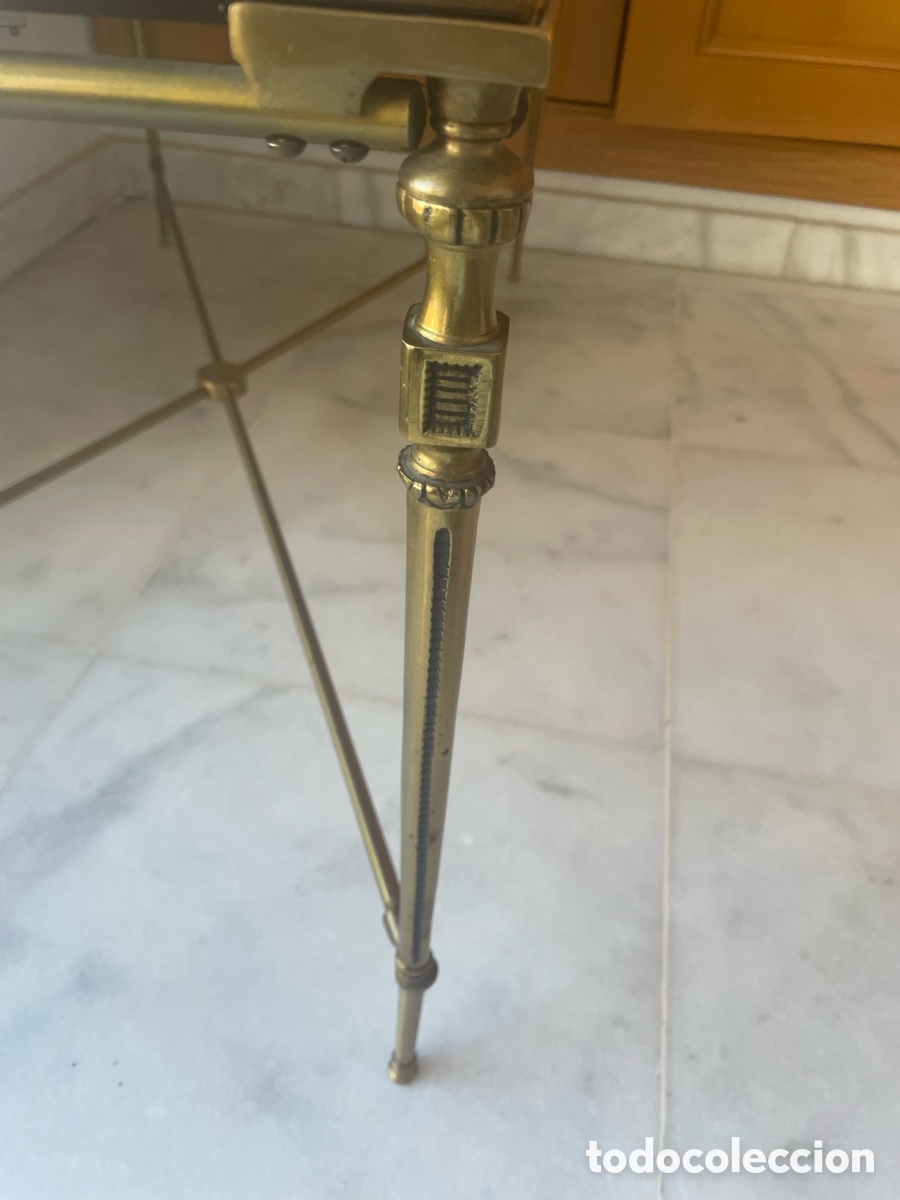 Antig&uuml;edades: Mesa cristal con patas de bronce - Foto 4