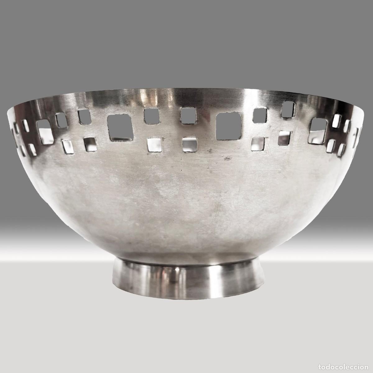 Antig&uuml;edades: BOWL DE METAL PLATEADO 1940 - Foto 1