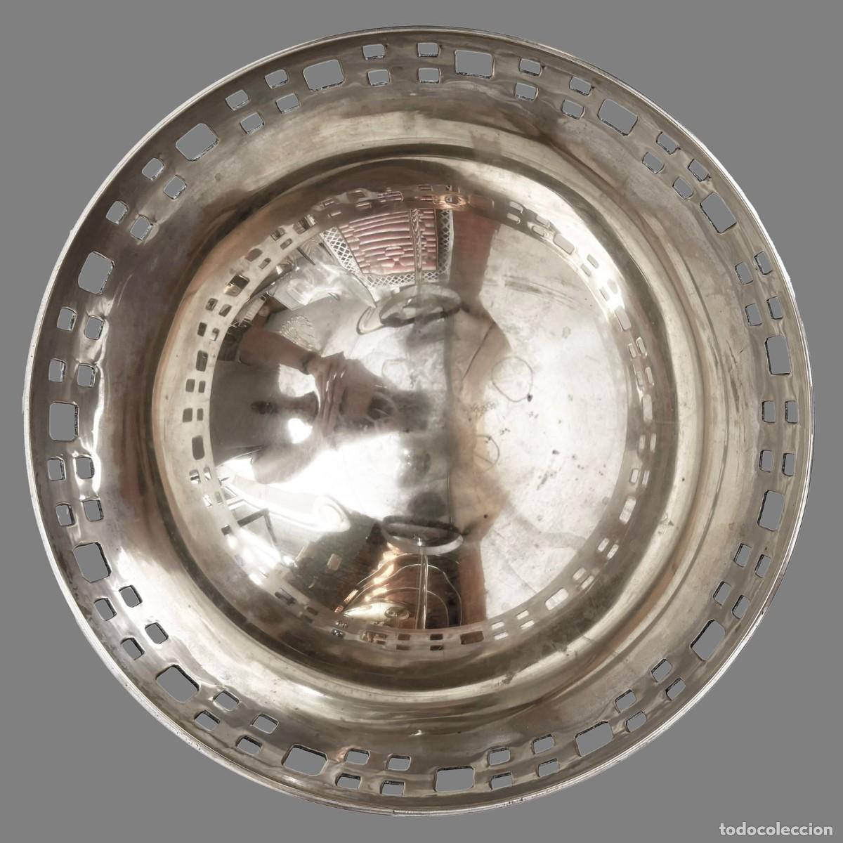 Antig&uuml;edades: BOWL DE METAL PLATEADO 1940 - Foto 2