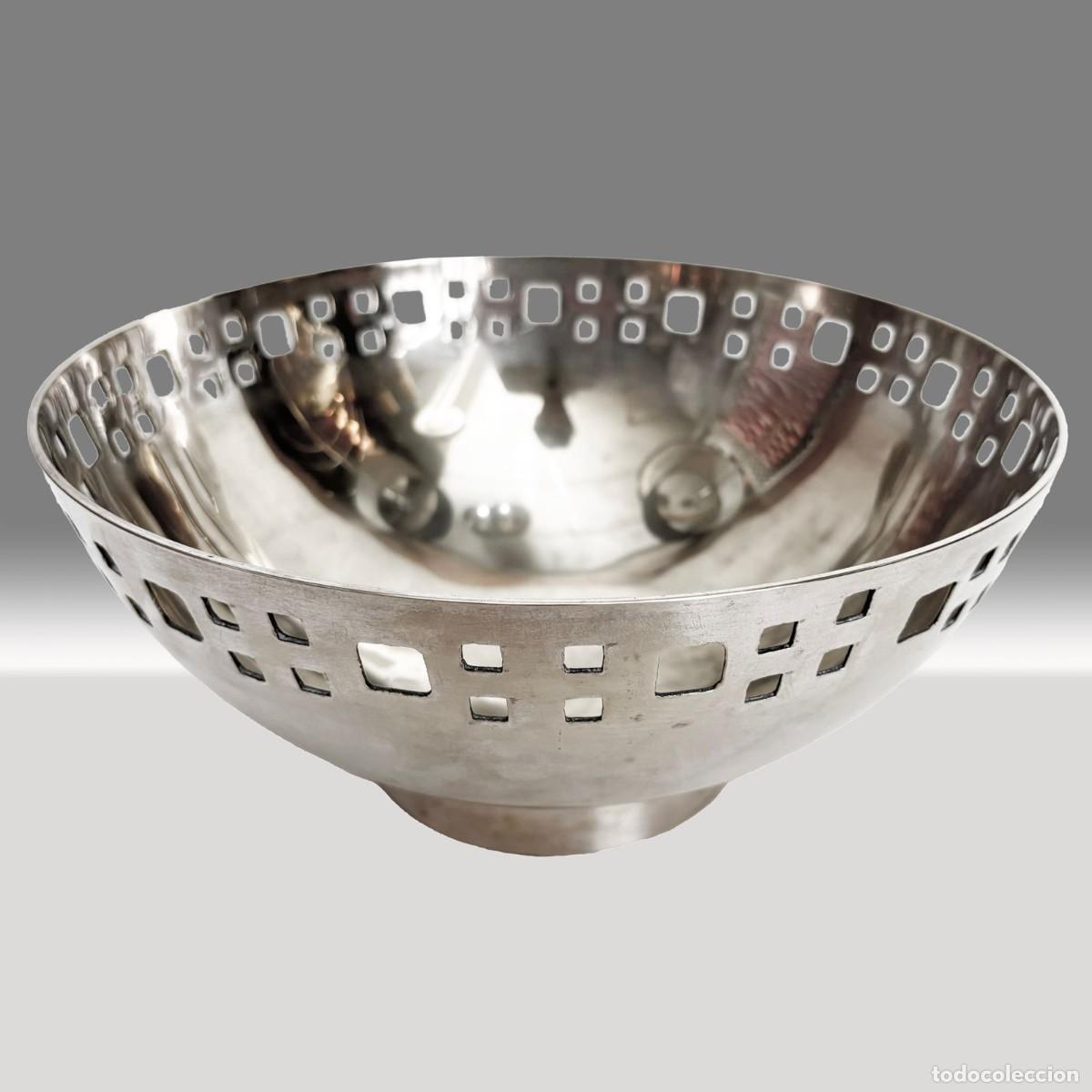 Antig&uuml;edades: BOWL DE METAL PLATEADO 1940 - Foto 3