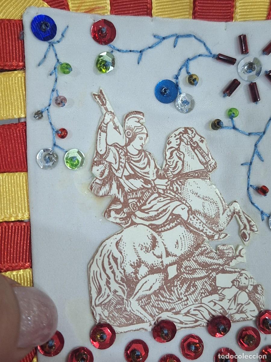 Antig&uuml;edades: Escapulario San Jorge echo a mano . - Foto 4