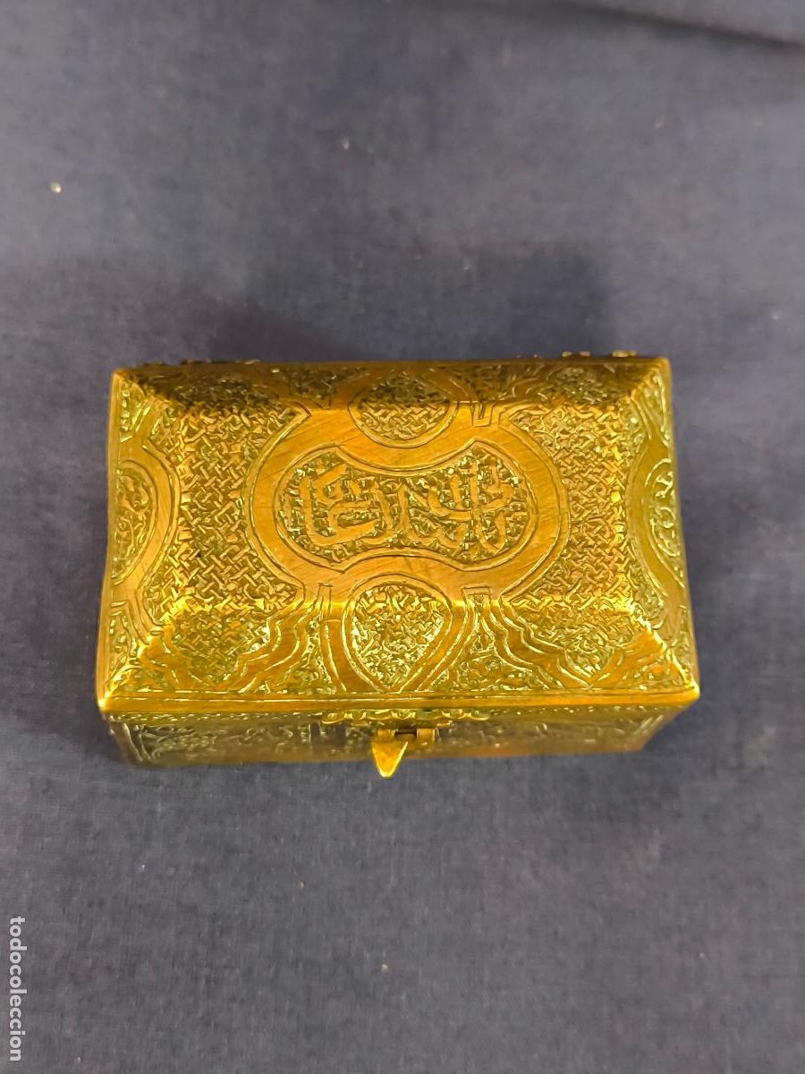 Antig&uuml;edades: CAJA ORIENTAL EN BRONCE E INCRIPCIONES - Foto 6